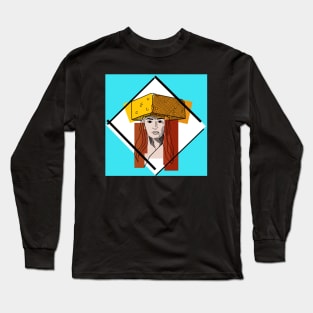 Cheese Hat Kat Long Sleeve T-Shirt